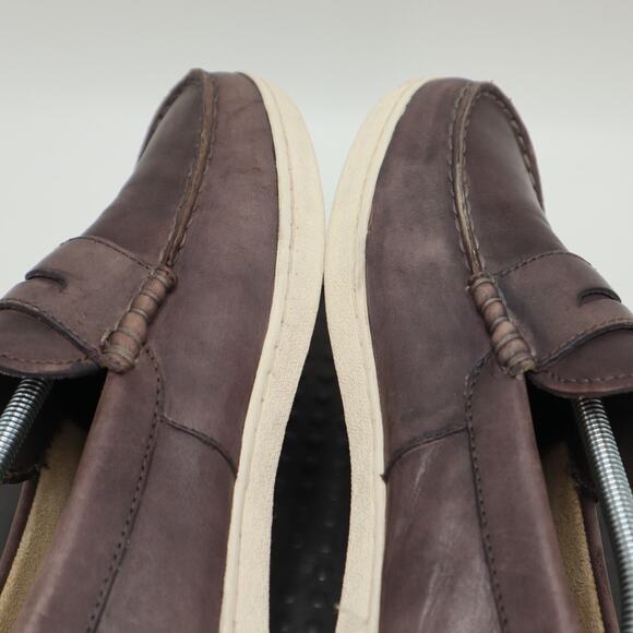 Cole Haan Pinch Weekender Shoes Mens 13 Grey Leather Penny Loafer Slip On
